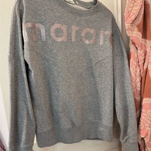 Isabel Marant Gray and Pink Women's Sweater